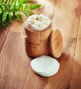 Logo trade reklaamtooted foto: Bambuskiust puhastuspadja komplekt